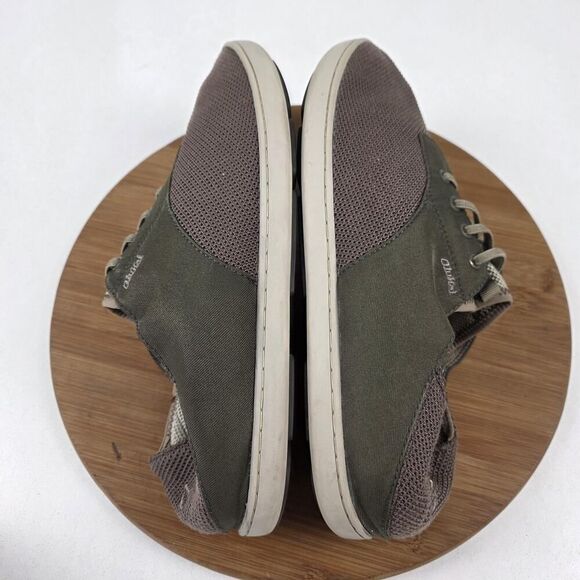 OluKai Shoes Mens Size 11 Olive Brown Nohea Moku Lightweight Mesh Casual Sneaker - Picture 13 of 16